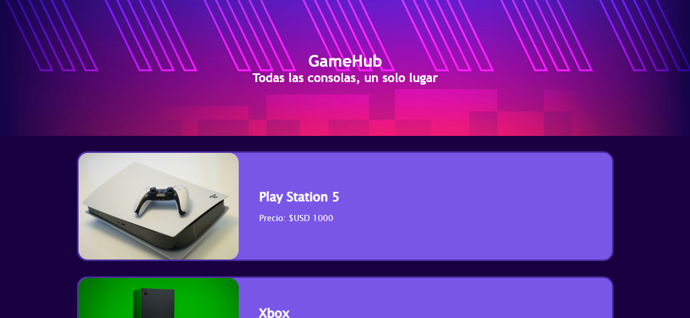Landing Page Project screenshot in a computer monitor